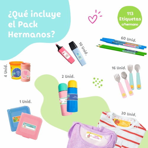 etiquetas escolares