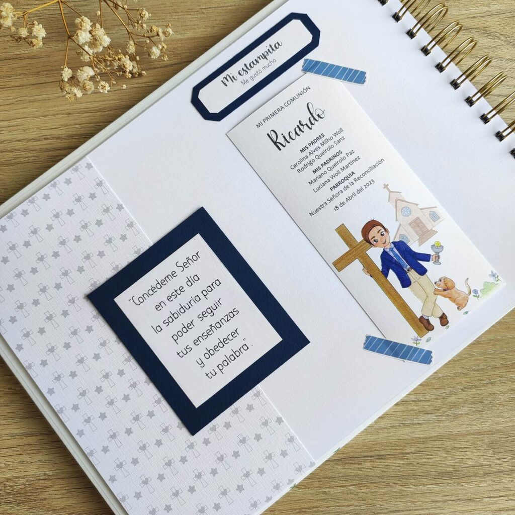 caja de regalo para una niña o niño que haga primera comunion